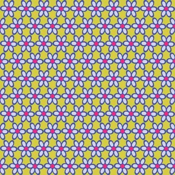 Fresh spring pattern with flowers Stock Illustration