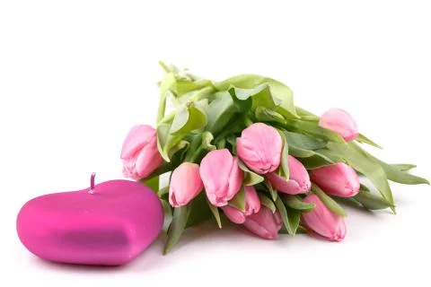 Fresh spring tulips Foto stock