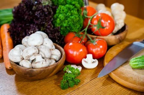 Fresh spring vegetables Foto stock