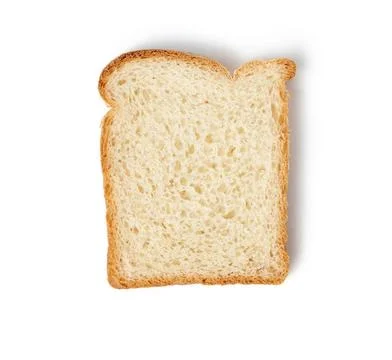 Fresh square slice of bread made from white wheat flour fresh square slice... Foto stock