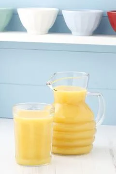Fresh squeezed orange juice Stock Photos