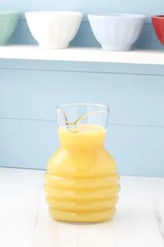 Fresh squeezed orange juice Stock Photos