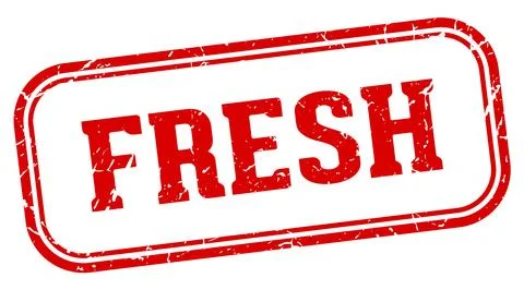 Fresh stamp. fresh rectangular stamp on white background Stock Illustration