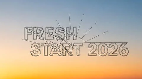 Fresh start 2026 Stock Illustration