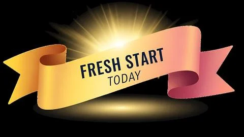 Fresh start today Stock Illustration