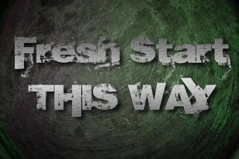 Fresh start this way concept Stock Illustration