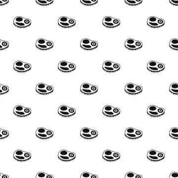 Fresh steak pattern seamless Illustrazione stock