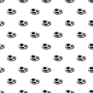 Fresh steak pattern seamless Illustrazione stock