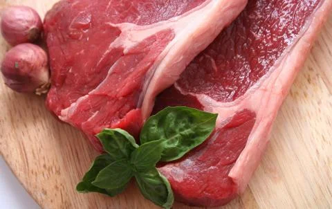 Fresh steaks Foto stock