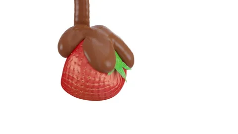 Fresh strawberries and milk chocolate Stock Footage 171682453