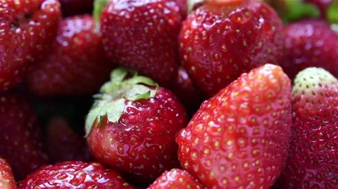 Fresh strawberries Stock Footage 50379042