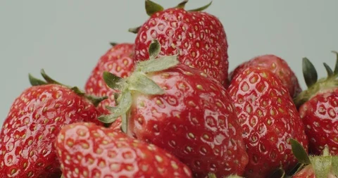 Fresh strawberries Stock Footage 127084692