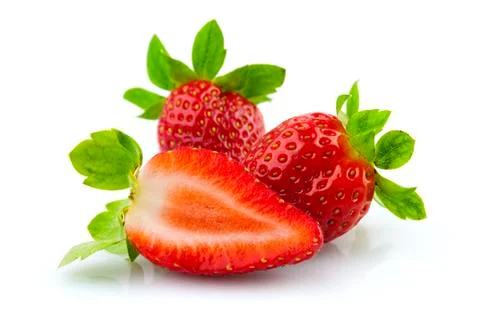 Fresh strawberries Stock Photos