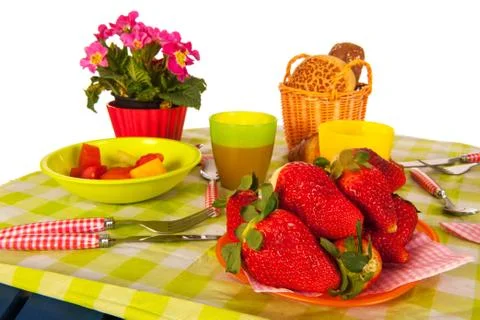 Fresh strawberries 스톡 사진