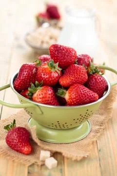 Fresh strawberries. Stock Photos