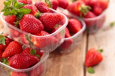 Fresh strawberries. Stock Photos