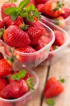 Fresh strawberries. Stock Photos