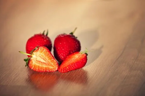 Fresh strawberries Stock Photos
