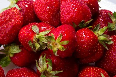 Fresh strawberries Stock Photos