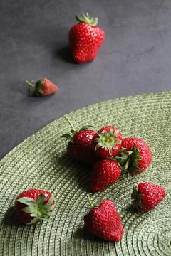 Fresh strawberries Stock Photos
