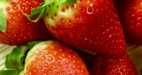 Fresh strawberries rotating 動画素材 147214184