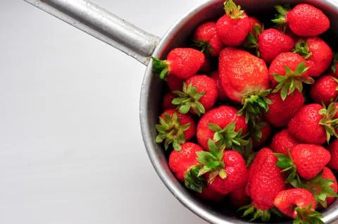 Fresh strawberries from your own garden. Stock Photos