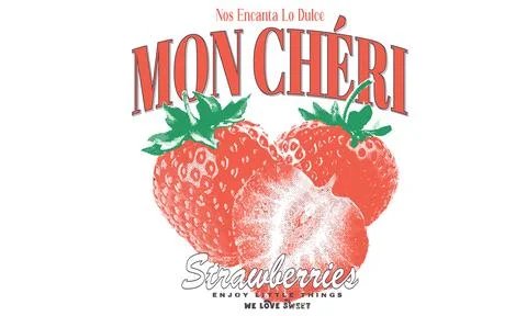 Fresh strawberry artwork. Illustrazione stock