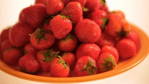 Fresh strawberry background. Video stock 100937460