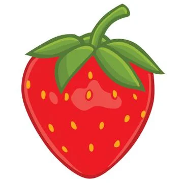 Fresh Strawberry Clipart Vector Stock Illustration