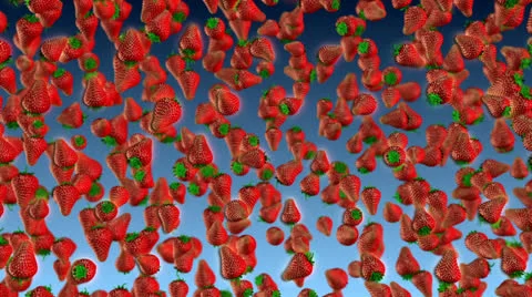Fresh Strawberry Loop Stock Footage 25103230