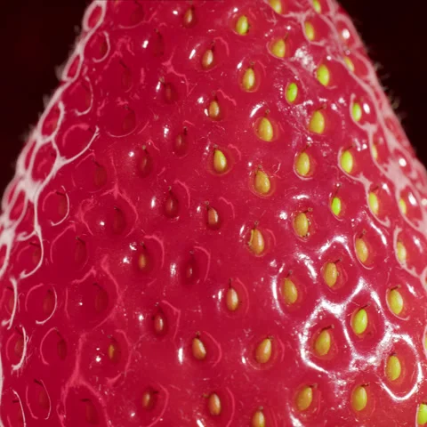 Fresh Strawberry Macro Texture With Seeds Seamless Loop Stock-Footage 335826370