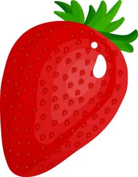 Fresh strawberry on white background - vector-eps Illustrazione stock