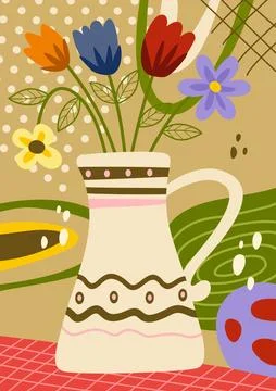 Fresh stylish poster Stock Illustration