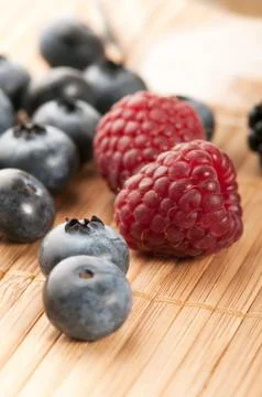 Fresh summer berries Stock Photos