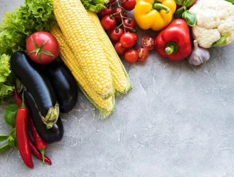 Fresh summer vegetables Foto stock