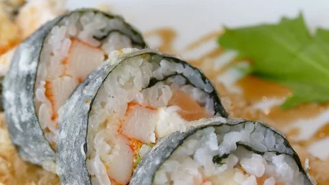 Fresh Sushi Video stock 76468898