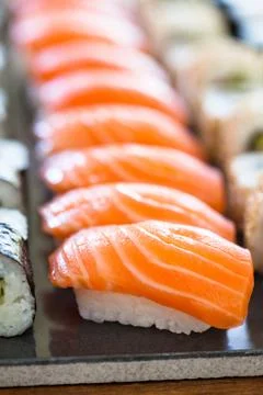 Fresh sushi Stock Photos