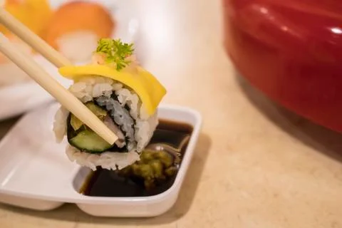 Fresh sushi Stock-Fotos