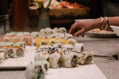 Fresh sushi 库存照片