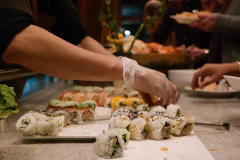 Fresh sushi 库存照片