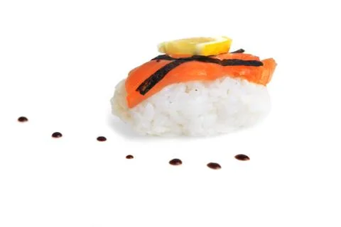 Fresh sushi rolls Stock Photos