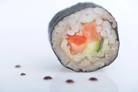 Fresh sushi rolls Stock Photos