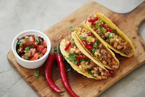 Fresh taco Stock Photos