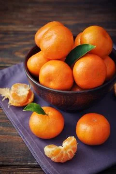 Fresh tangerines 스톡 사진