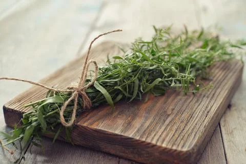 Fresh tarragon Stock Photos