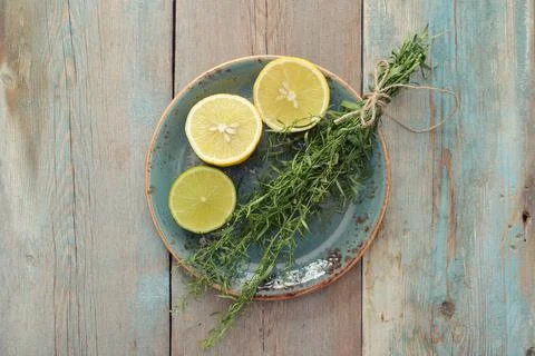 Fresh tarragon Stock Photos