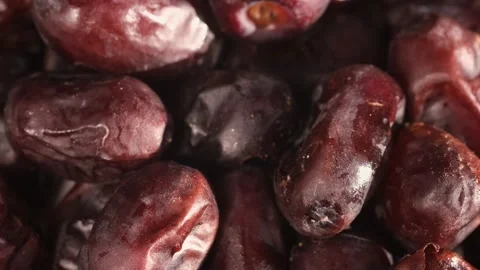 Fresh, tasty dates rotating slowly Vidéo 166375335
