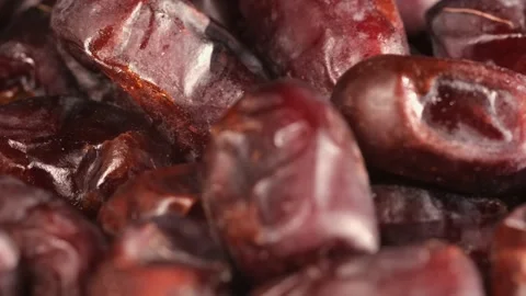 Fresh, tasty dates rotating slowly Stock Footage 166388894