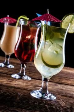 Fresh tasty drinks Stock Photos