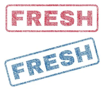 Fresh Textile Stamps Stock Illustration
